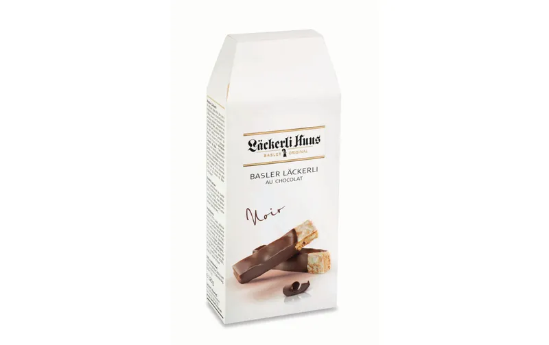 Läckerli Huus Läckerli au chocolat noir au chocolat noir 120 g