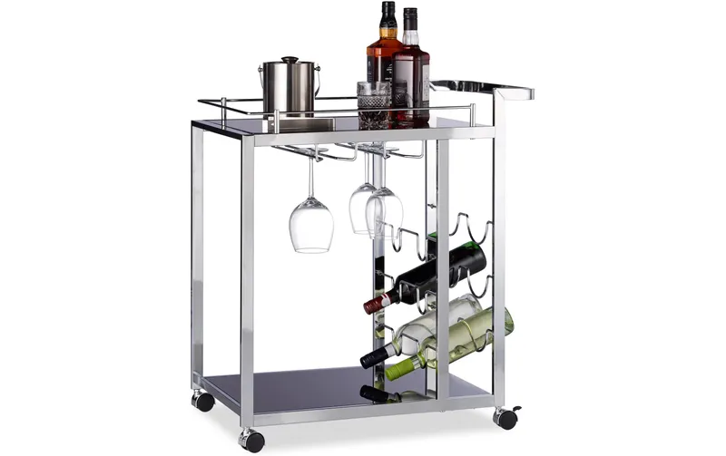 relaxdays Servierwagen Baron 75 x 40 x 70 cm