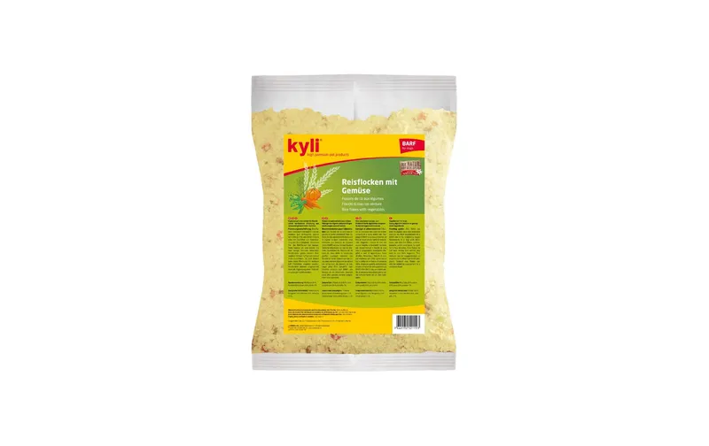 kyli Hunde-Nahrungsergänzung Reisflocken mit Gemüse, 2 kg