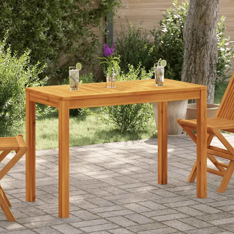 Table à manger de jardin 110x55x75 cm bois massif d'acacia