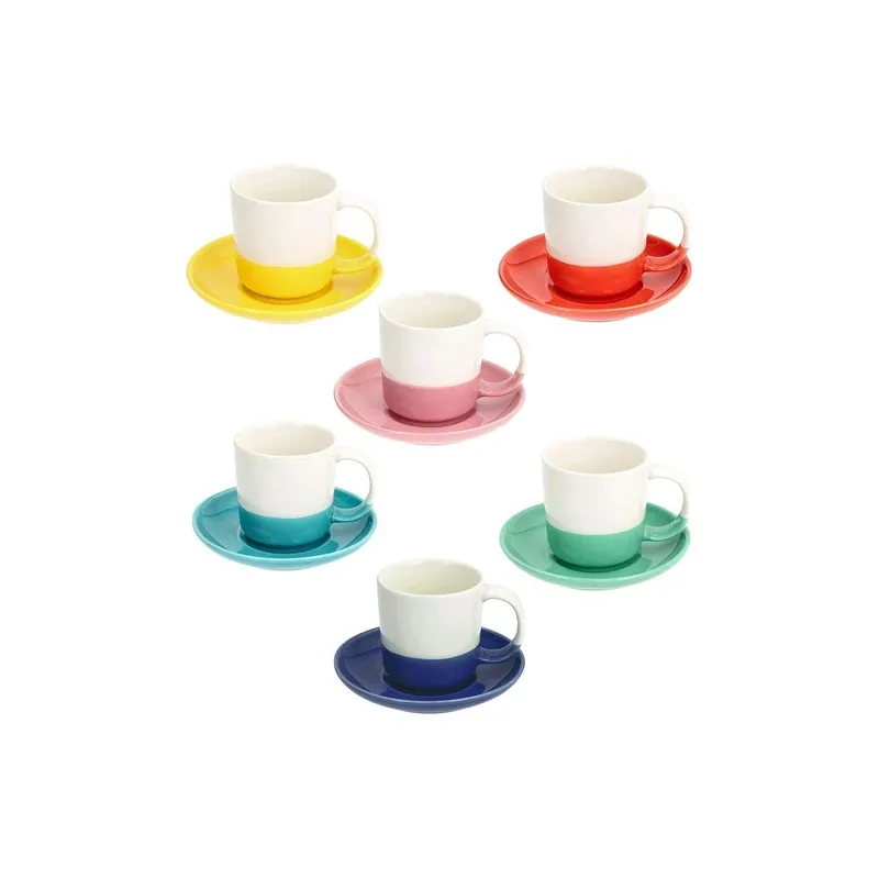 Tognana Tognana Ensemble de tasses à café Rainbow 110 ml, 6 pièces, Multicolore