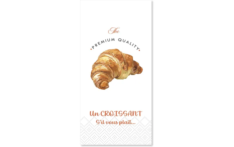 Chic Antique Papierservietten Croissant 20 x 10 cm, 16 pezzi
