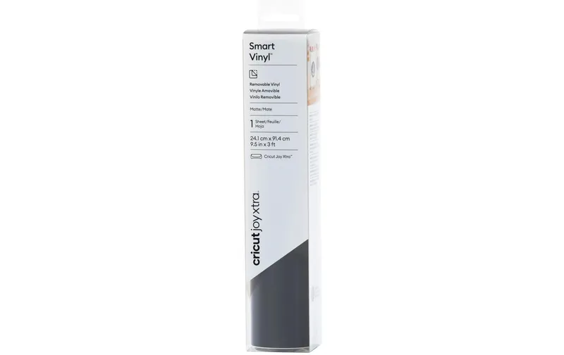 Cricut Vinylfolie Joy Xtra Smart ablösbar 21 x 91 cm, Schwarz
