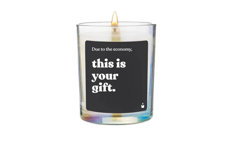 ChattyCandles Duftkerze Due verso il economy, questo is your gift 6.7 x 8 cm