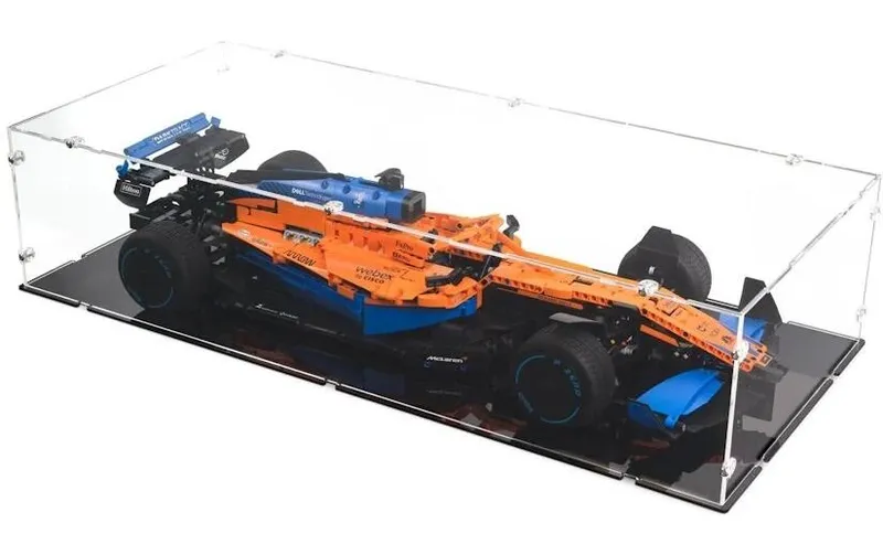 iDisplayit Baukasten Acryl-Display für LEGO 42141 Rennwagen