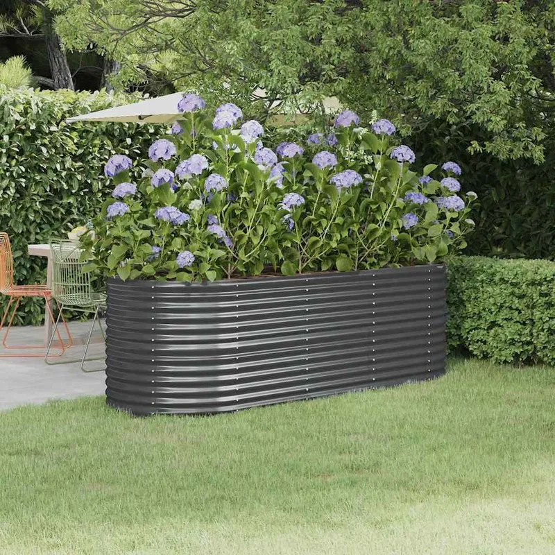 Hochbeet Verzinkter Stahl 224x80x68 cm antracite