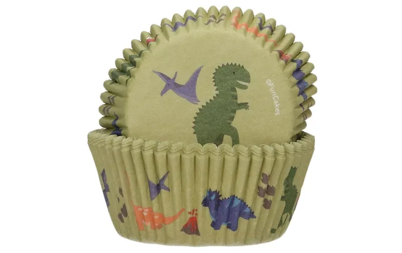 Funcakes Muffin Backform Dino 48 pièces