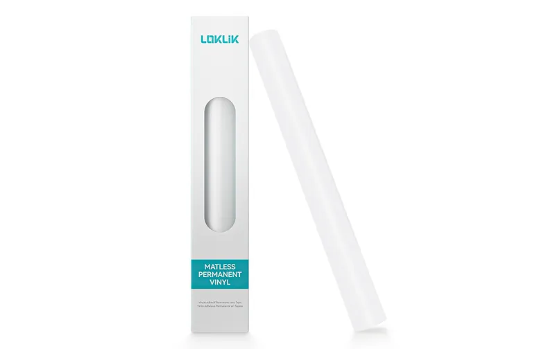 LOKLIK Matless permanent klebendes Vinyl white, 33 x 305 cm