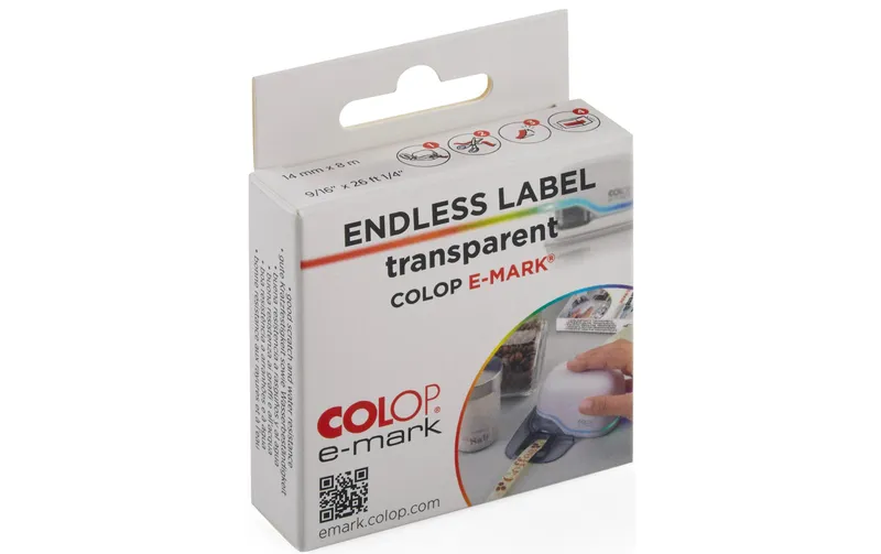 Colop Papierband e-mark, transparent, 1 Rolle