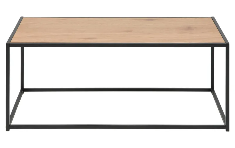 AC Design Couchtisch Seaford Eckig, Schwarz/Nature