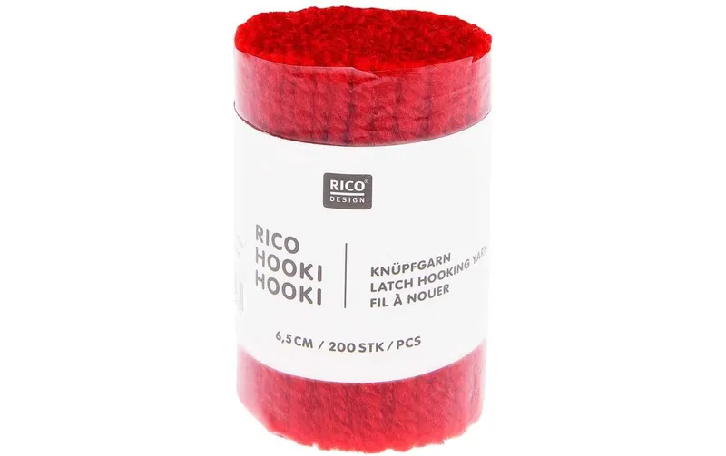 Rico Design Hooki Knüpfgarn rosso