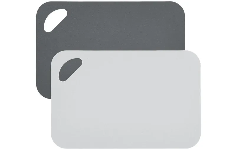 Zeller Present Schneidebrett-Set Anthrazit/Grau 19 cm x 29 cm