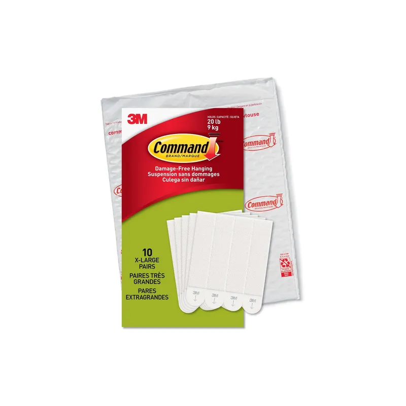 Command Klebestick-Set 3M Bilder-Montagestreifen XL 10 Paar, bianco