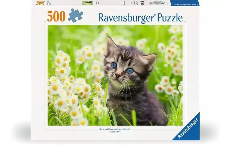 Ravensburger Puzzle Kätzchen in the Wiese 500 Teile