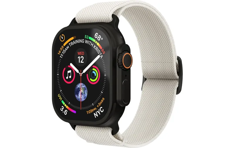 Vonmählen Armband Classic Nylon Loop Apple Watch 44/45/46/49 mm Cream