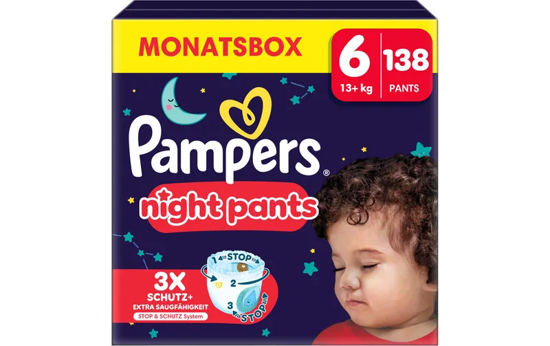 Pampers Nachtwindeln Baby Dry Night Pants Grösse 6