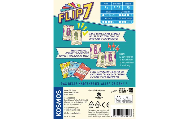 Kosmos Kartenspiel Flip 7