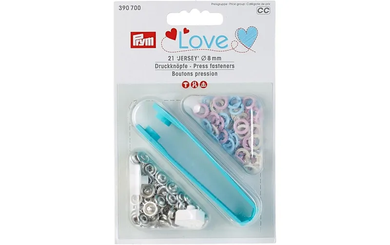 Prym Love Druckknöpfe Jersey 8 mm, multicolore
