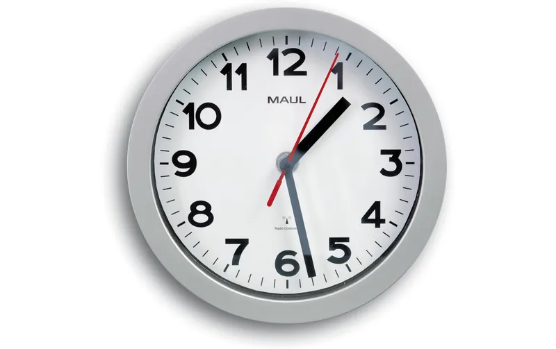Maul Wanduhr MAULstep Ø 20 cm, Silber