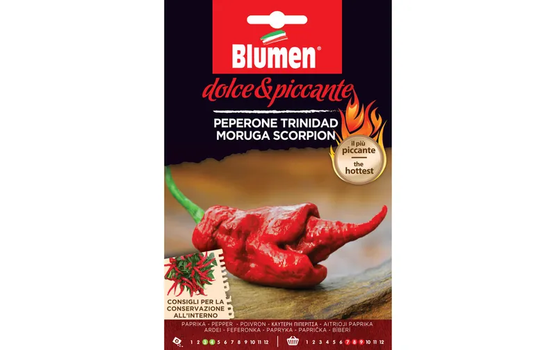 Blumen Samen Paprika Trinidad Scorpion Rosso