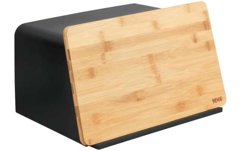 Wenko Brotkasten Kubo black