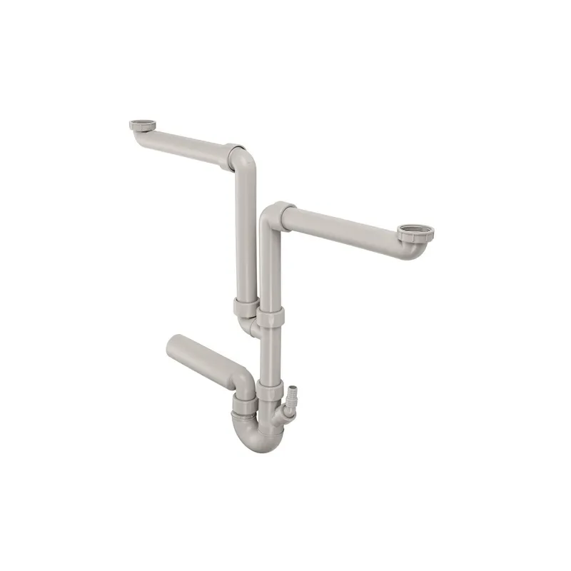 Componibile rubinetti da lavandino Geberit grigio / a due pezzi, Ø 56 mm