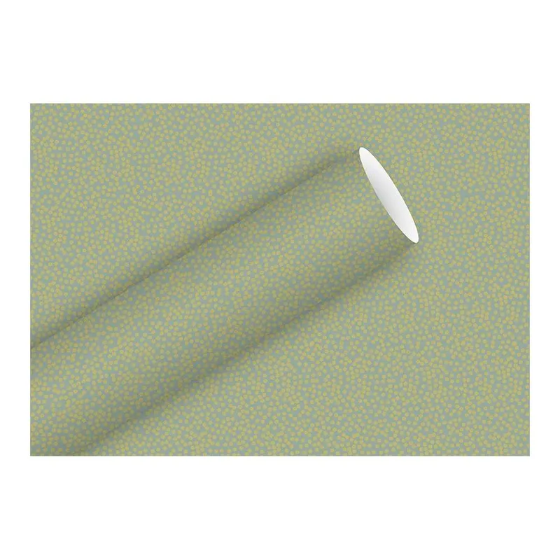 brun + Company Geschenkpapier Minidots Salbei, 70 cm x 2 m