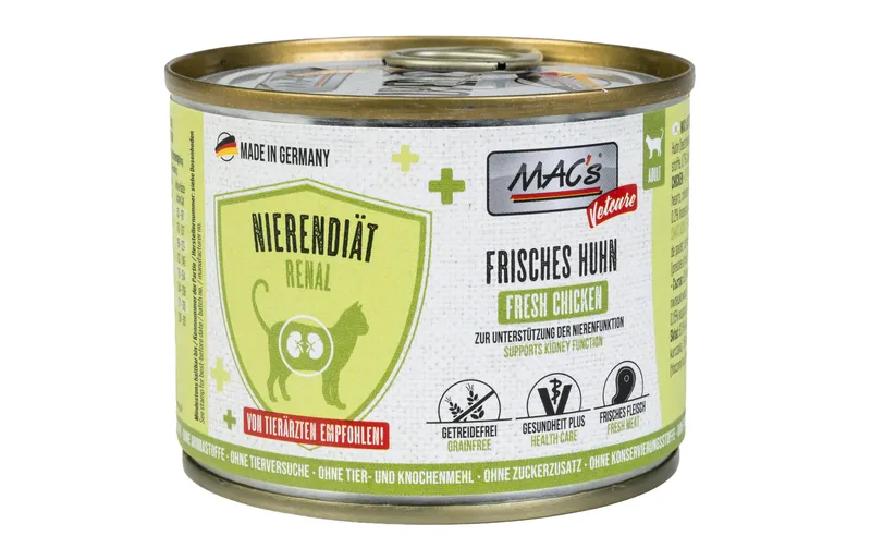 MAC's Vetcare Nassfutter Nierendiät Huhn 0.2 kg