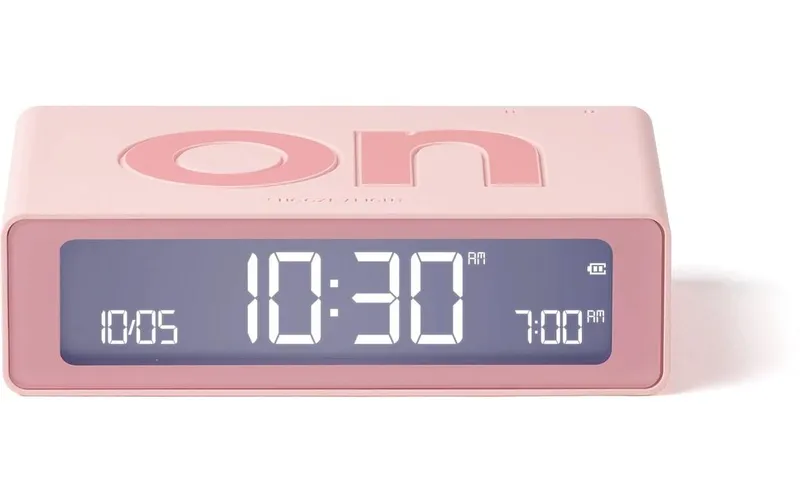 Lexon Digitalwecker Flip Mini Light Pink