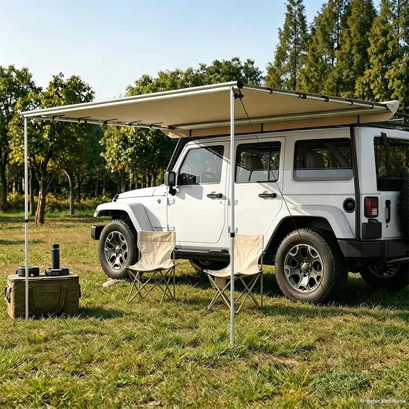 Wohnwagen-Markise 4x2,5x2,15 m Beige