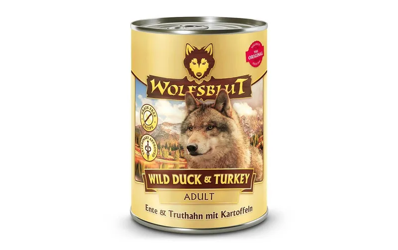 Wolfsblut Nassfutter Dog Wild Duck & Turkey, 395 g