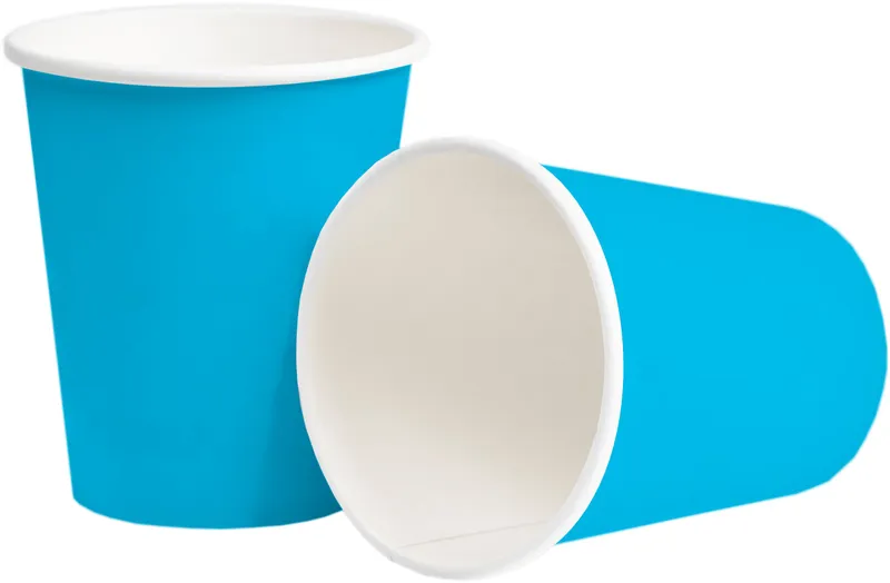 Einwegbecher in Pappe, blu