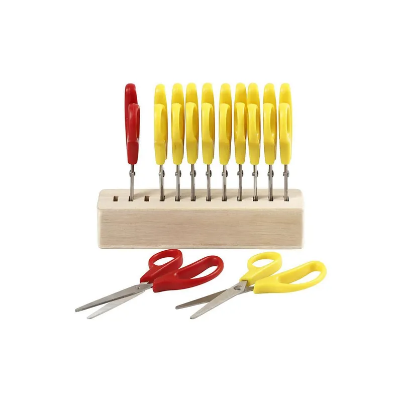 Creativ Company Ciseaux pour enfants 12.5 cm, Lot de 12