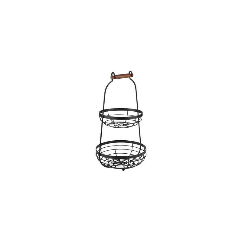 APS Scaffale APS Scaffale a due piani 26 x 26 x 48 cm, Marrone