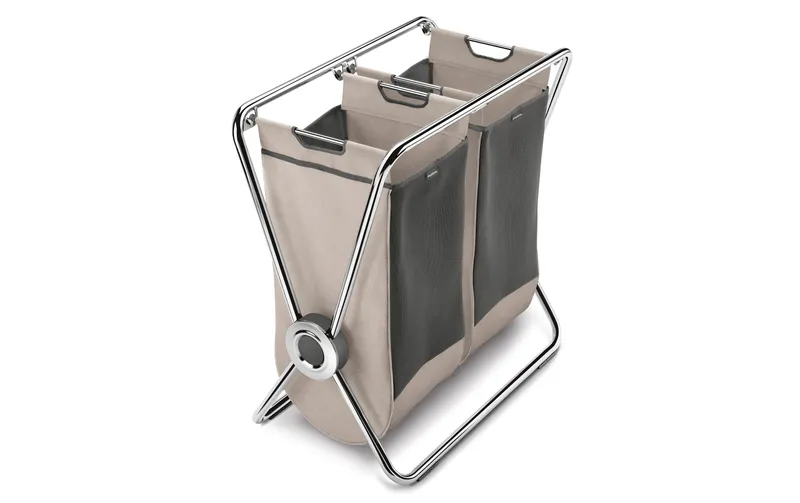 Simplehuman Wäschekorb with x-Rahmen 2 x 70 l, beige