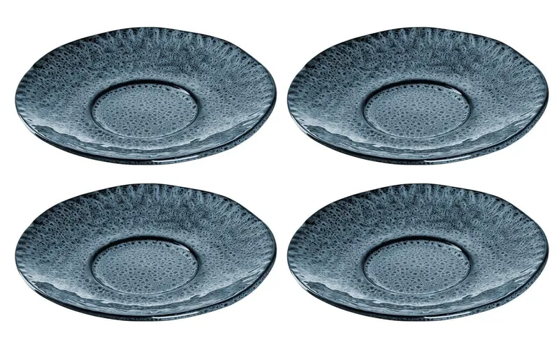 LEONARDO Untertasse Matera Ø 15 cm, 4 pièces, bleu