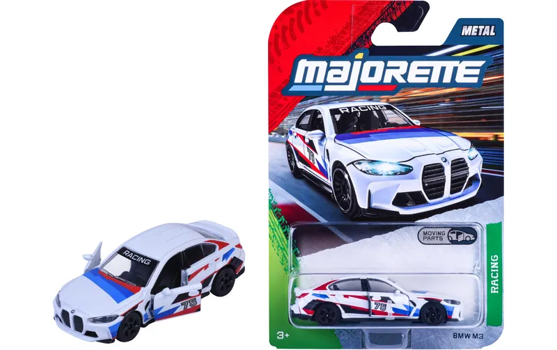 Majorette BMW M3, bunt 1:64 Kunsttissu Metall Bunt