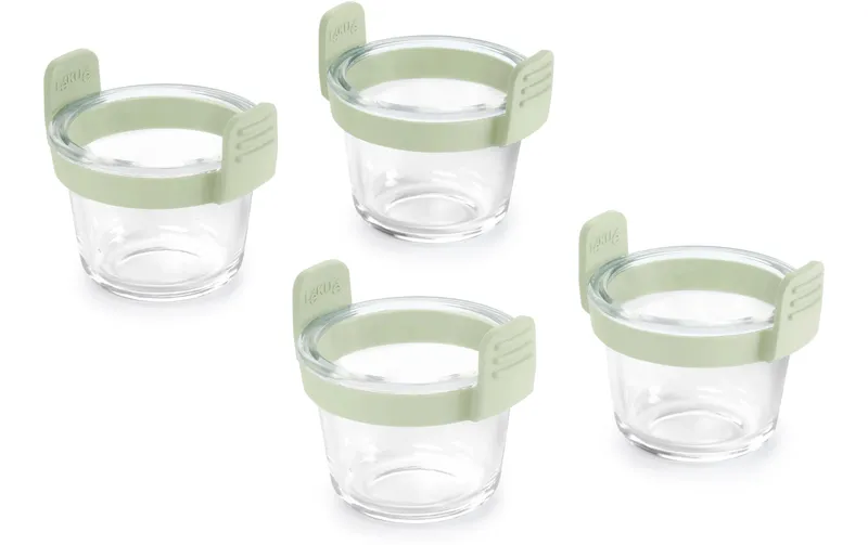 Lékué Backeinsatz Glasbehälter Mini Cups, 4 pièces