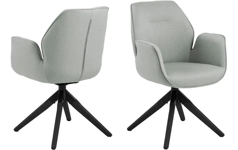 AC Design Stuhl Aura Hellgrau/nero