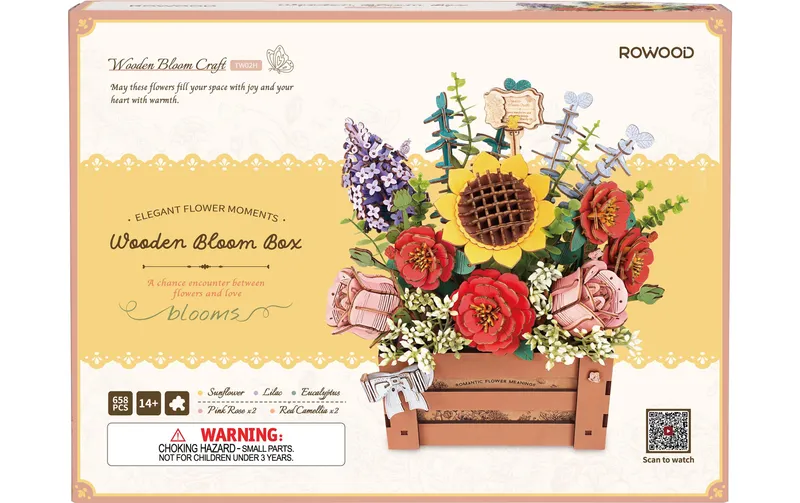 Rowood Bausatz Blumenkiste Holz