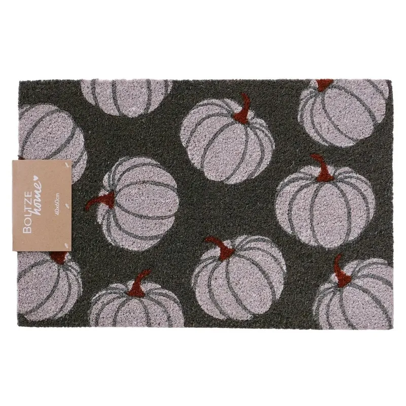 Boltze Fussmatte Kürbie 60 x 40 cm, gris/blanc