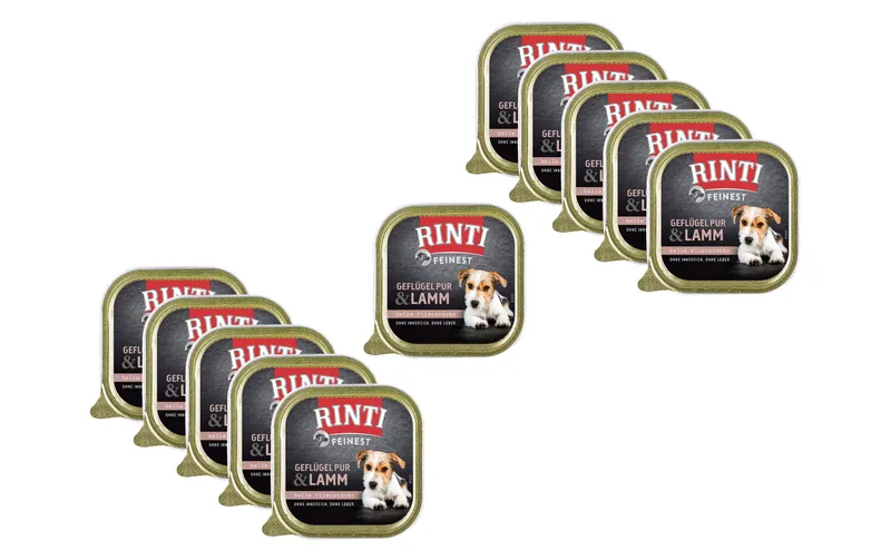 Rinti Nassfutter Feinest Geflügel Pur & Lamm, 11 x 150 g