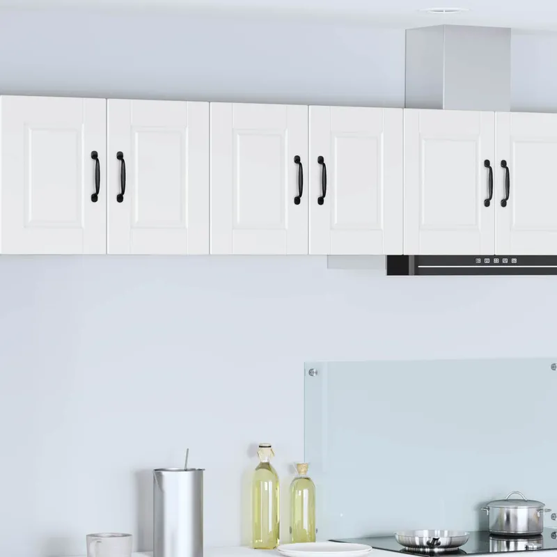 Meuble mural PORTO 2 pc Blanc Bois d'ingénierie