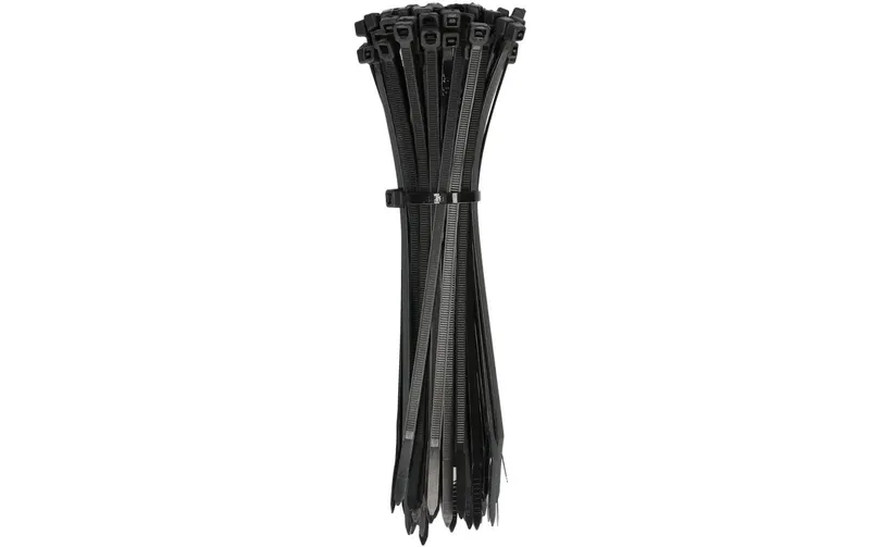 Max Hauri Kabelbinder 100 Stück Schwarz 200 mm x 4.5 mm
