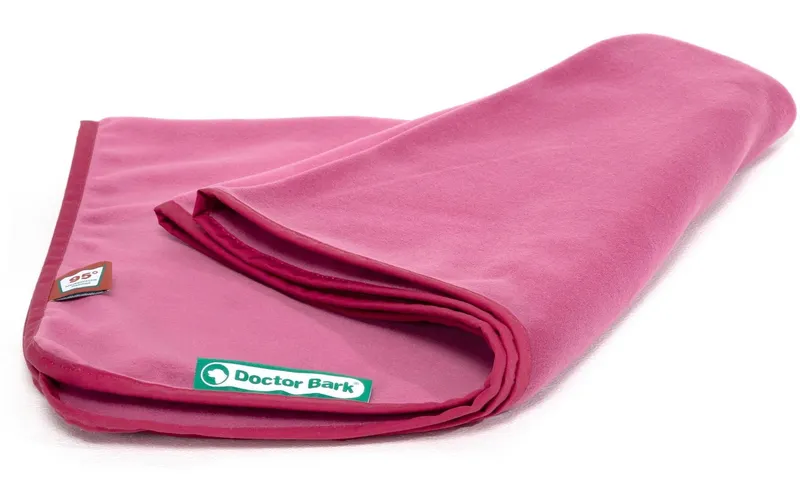 Doctor Bark Hunde-Decke Fleece L Hot pink, 120 cm x 90 cm