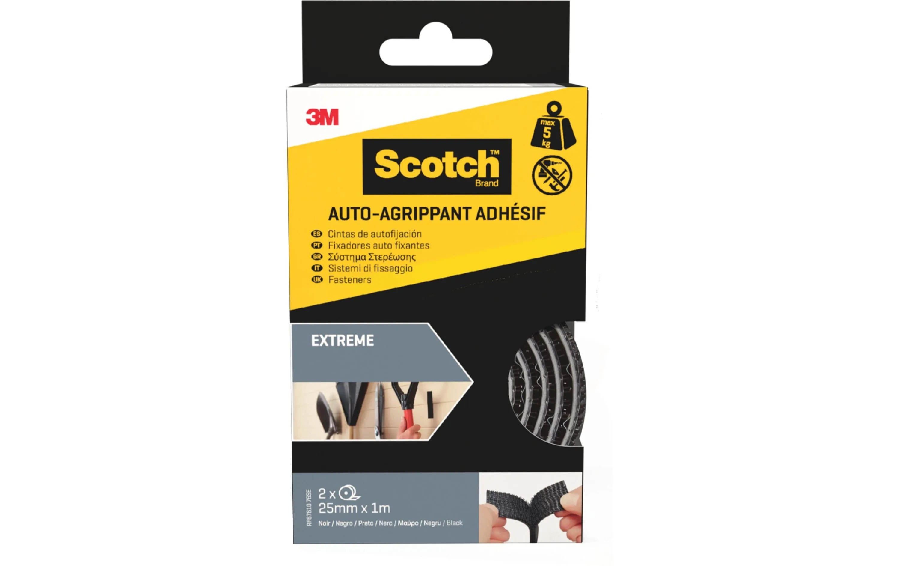 Scotch Extreme Klebverschluss RF6761076 Schwarz