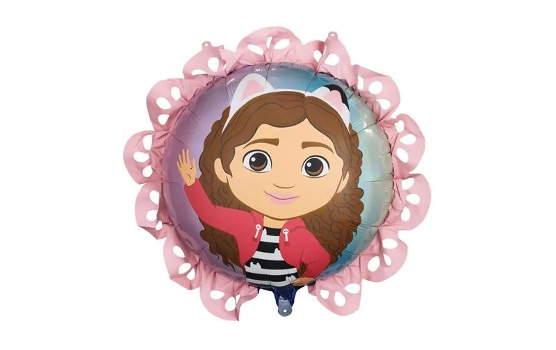 Partydeco Folienballon Gabbys Dollhouse mit Rüsche multicolore