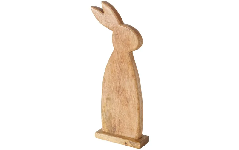 Boltze Aufsteller Hase Nesli 45.9 cm, Mangoholz