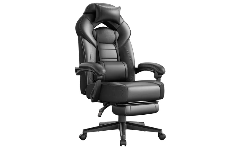 Songmics Gamingstuhl 70 x 64 x 128 cm nero