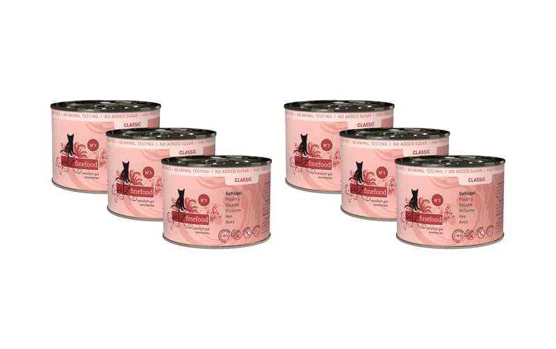 catz finefood Nassfutter No.03 Geflügel, 6 x 200 g